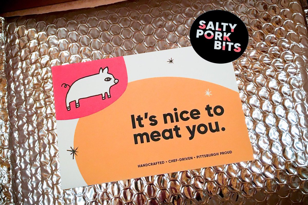 saltyporkbits's tweet photo. We've got a new look thanks to D.C.-based branding studio, @generaldesignco. Look for new packaging in your November shipment and a new website to launch next week. #saltyporkbits #salami #nicetomeatyou https://t.co/ljq9Ld3mn5