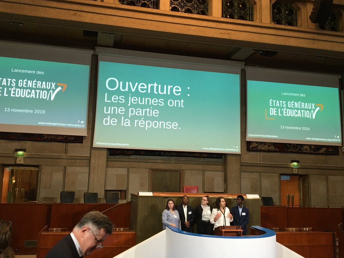 Le lancement des états généraux de l’éducation, c’est maintenant.
#EtatsGenerauxEducation