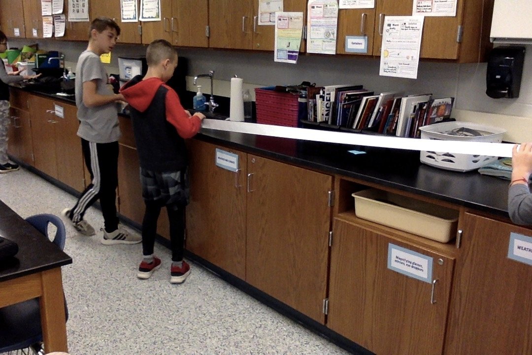 GieselmannMrs's tweet photo. 6th-grade science students spent class time creating a scale model of our solar system to better understand our place in the universe MS-ESS1-3 #106learns #alwaysmathinscience https://t.co/3iwD9rVoy3