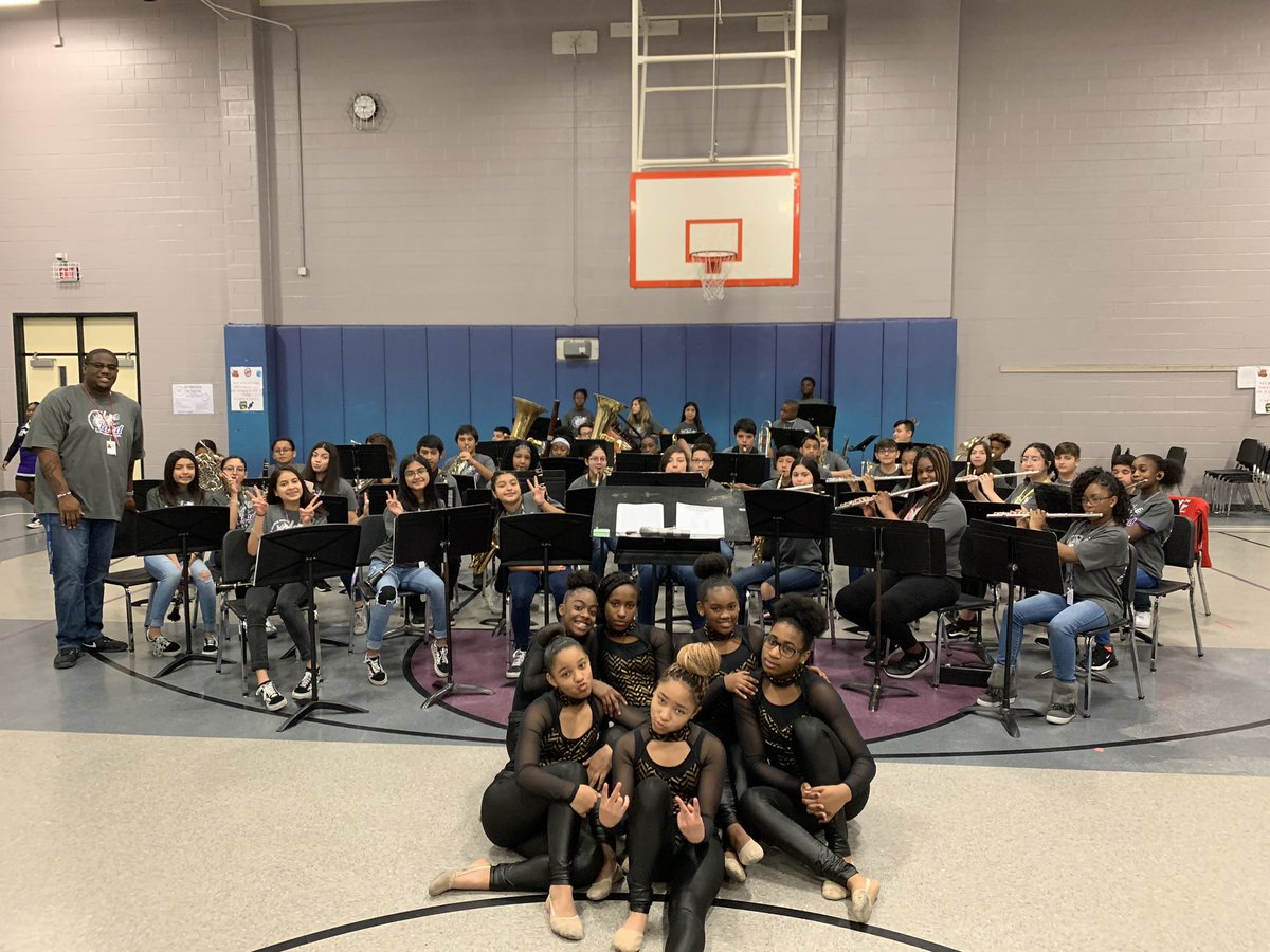 Humble Middle School Wind Ensemble  with members of the <a href="/HmsSkylettes/">HMS Skylettes Dance</a> . Great job by all involved today! <a href="/HumbleISD_HMS/">Humble Middle School</a> <a href="/HumbleISD_Arts/">Humble ISD Fine Arts</a>