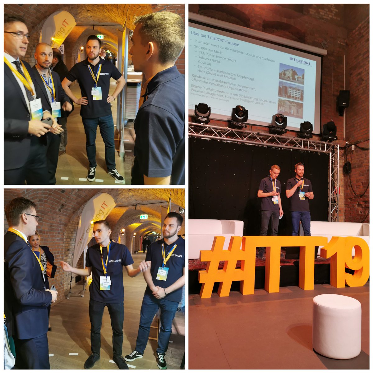 TELEPORT_Gruppe's tweet photo. Riesen-Kompliment für die Azubis der #TELEPORTGmbH für ihr IoT Projekt #LoRaWAN zur #ITT19. Tolle Stand-Show u.a. mit StS #WünschThomas und beeindruckendes Pitching - jetzt geht's in die Projekte. https://t.co/MIzSYwya7E