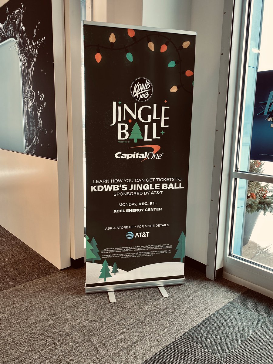 Head into your local AT&amp;T store in Eden Prairie for your chance to win 2 free Jingle Ball tickets!!! #LifeAtATT <a href="/BFormogey/">BrianFormogey</a> <a href="/ryguy0909/">Ryan Thompson</a> <a href="/bpeterson407/">Bryce Peterson</a>