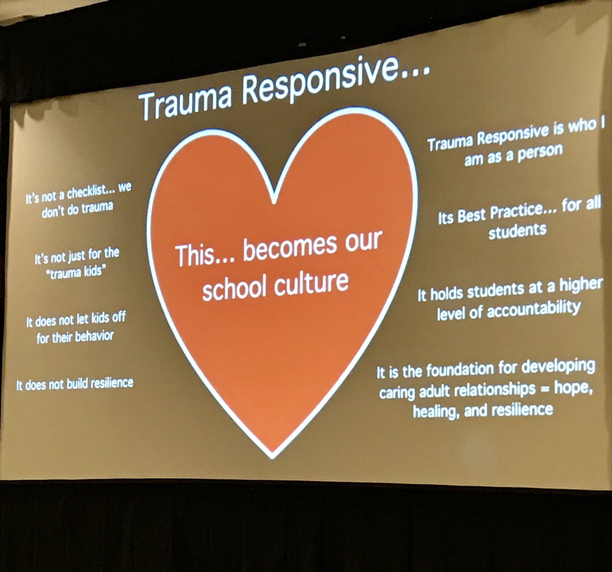 kseamone's tweet image. Understanding the POWER of ONE. ⁦@SporLin⁩ #TISC2019 This is not about kids who’ve experienced trauma. This is about all kids. #Lovegrowsbrains #connect #relationshipsmatter