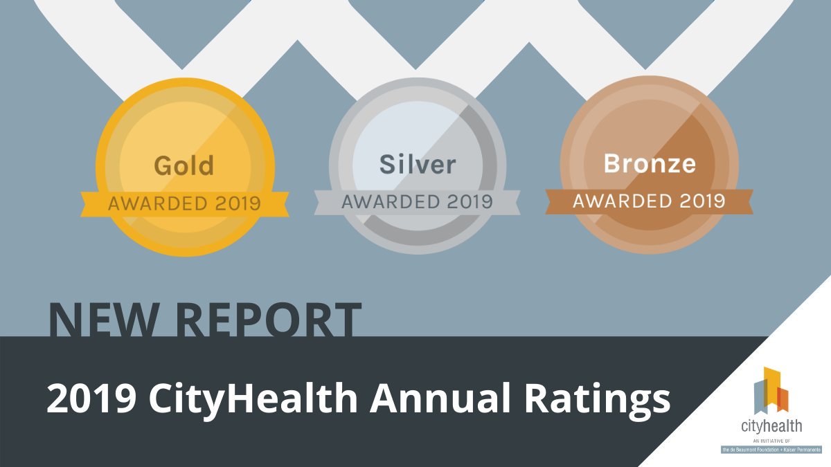 In <a href="/City_Health/">CityHealth</a>’s new report, learn about nine policies that improve health and quality of life in the 40 largest U.S. cities. Check out how your city did here cityhealth.org/annual-report