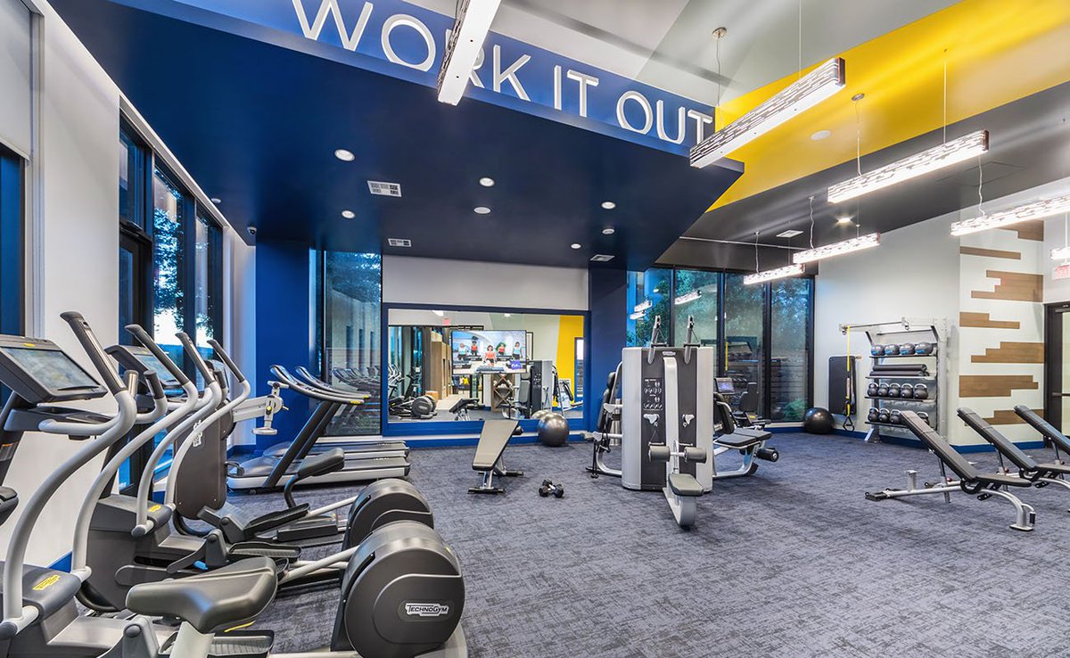 It's all in the details - from floor to ceiling. A design first approach ensures your workout amenities go far beyond the equipment to provide an experience! #gymdesign #fitnessdesign #workoutexperience