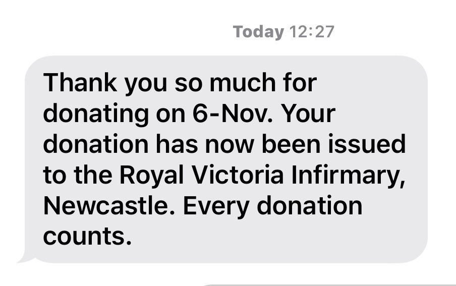 These are some of my favourite texts and how canny it’s ended up at RVI in Newcastle - the boys halls were next door to there in his first year!! 

#BloodDonorUK #EveryDonationCounts #AnyBodyCanSaveLives