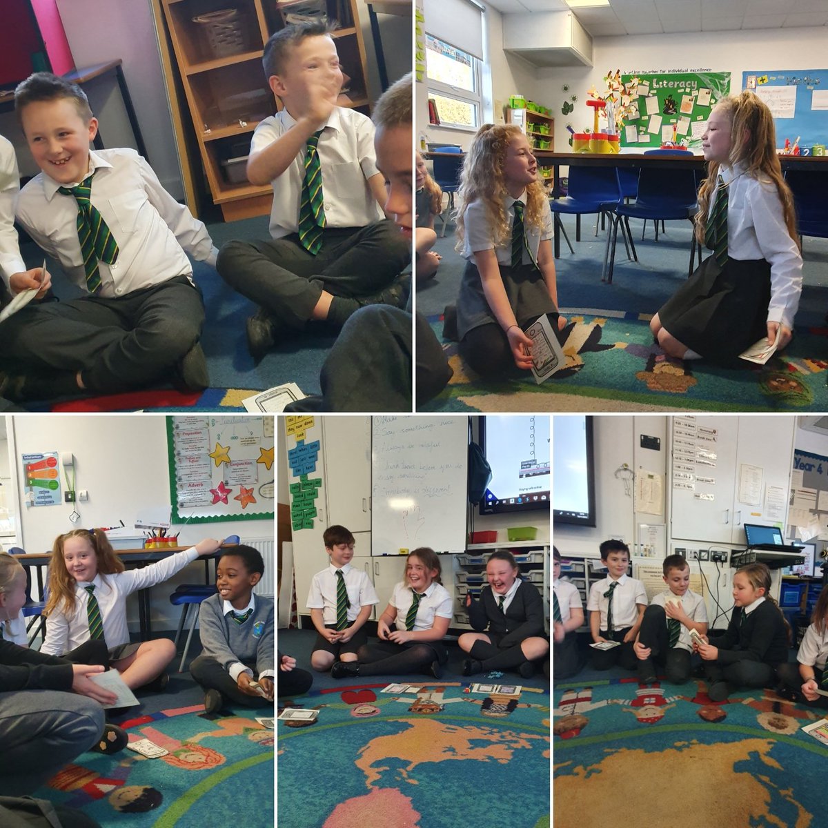 MissOsborn5's tweet photo. This afternoon we raised awareness of anti-bullying week. We wrote on our handprints 5 acts of kindness that we should follow. We then wrote kind 'text messages' to each and shared what we like and admire about each other. #ChooseKindness #AntiBullyingWeek @mesne_lea https://t.co/sImU1QV1xQ