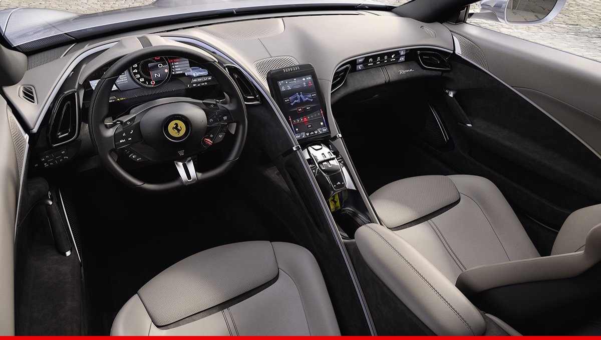 FerrariUSA's tweet photo. The #LaNuovaDolceVita era has begun, with the new, stylish #FerrariRoma. The model is an icon in Italian design and timeless elegance, combined with unparalleled performance. https://t.co/jYcQdqDuSk https://t.co/G3a0vO2cnQ