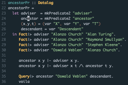 More descriptive Query & Fact delineation