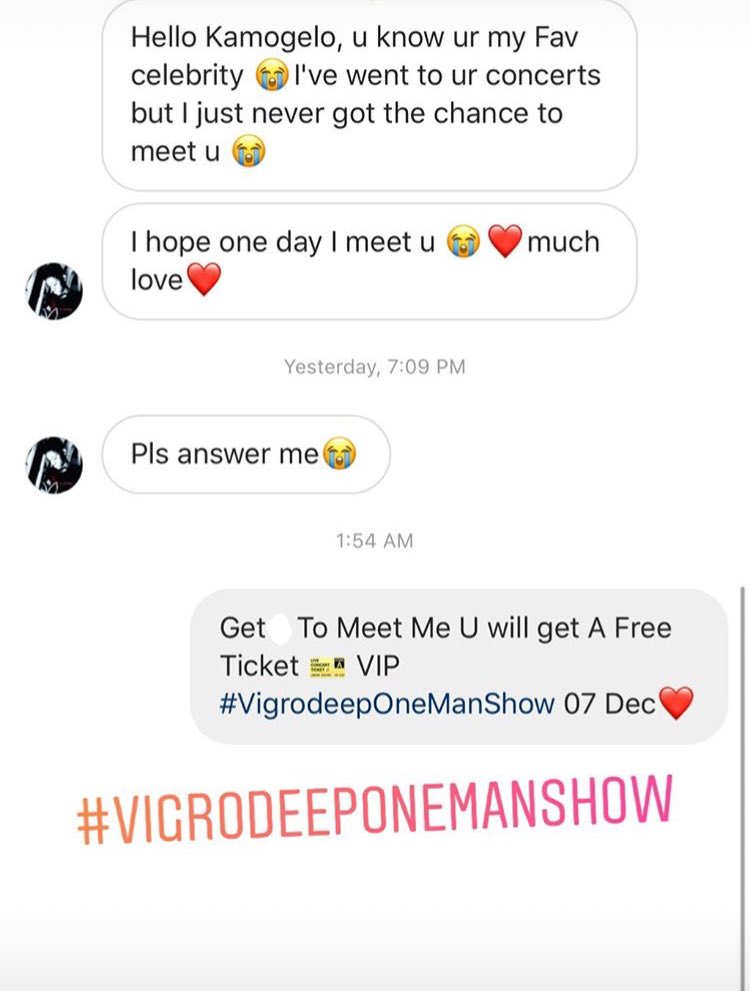 VigroDeep's tweet photo. True Fan gets a free vip ticket
#VigroDeepOneManShow https://t.co/cxm84XuBkL