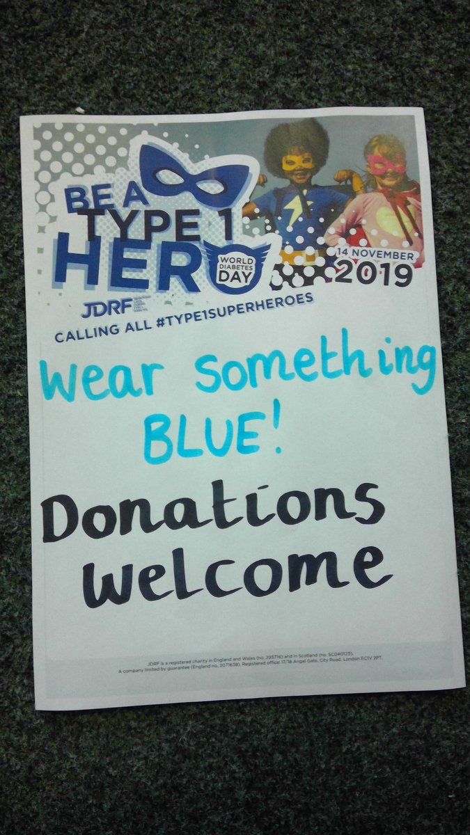 Remember to wear something blue tomorrow!  Donations welcome - suggested amount £1.