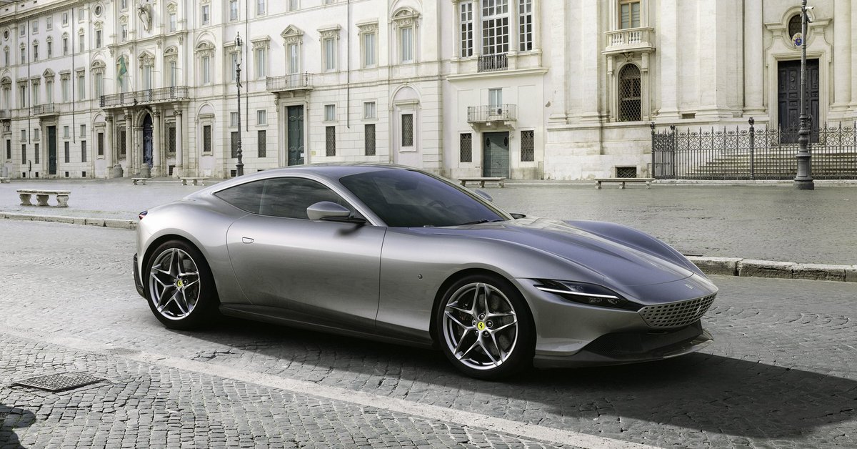 jpgagick's tweet photo. Et boum ! Une nouvelle Ferrari: 
la Roma !!
V8, 620 CH , V.Max : 320 km/h, 0 à 100 : 3.4 sec 🇮🇹🇮🇹🇮🇹🐎🐎🐎
#ferrari #ferrariroma https://t.co/jXcsrwPngt
