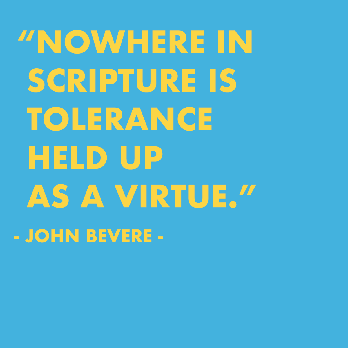 MessengerIntl's tweet photo. “Nowhere in scripture is tolerance held up as a virtue.” —@johnbevere #KillingKryptonite https://t.co/xXkwH12gCM