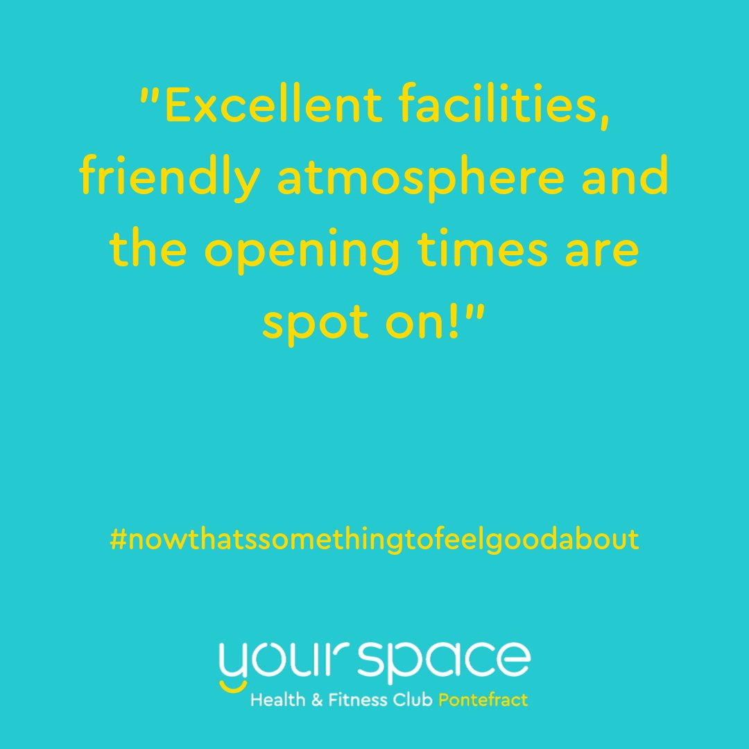 Here's what our members have to say about Your Space 📢

#nowthatssomethingtofeelgoodabout