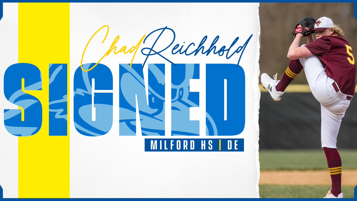 Welcome to the #BlueHenFamily from Milford High School, Chad Reichhold!

#BlueHens