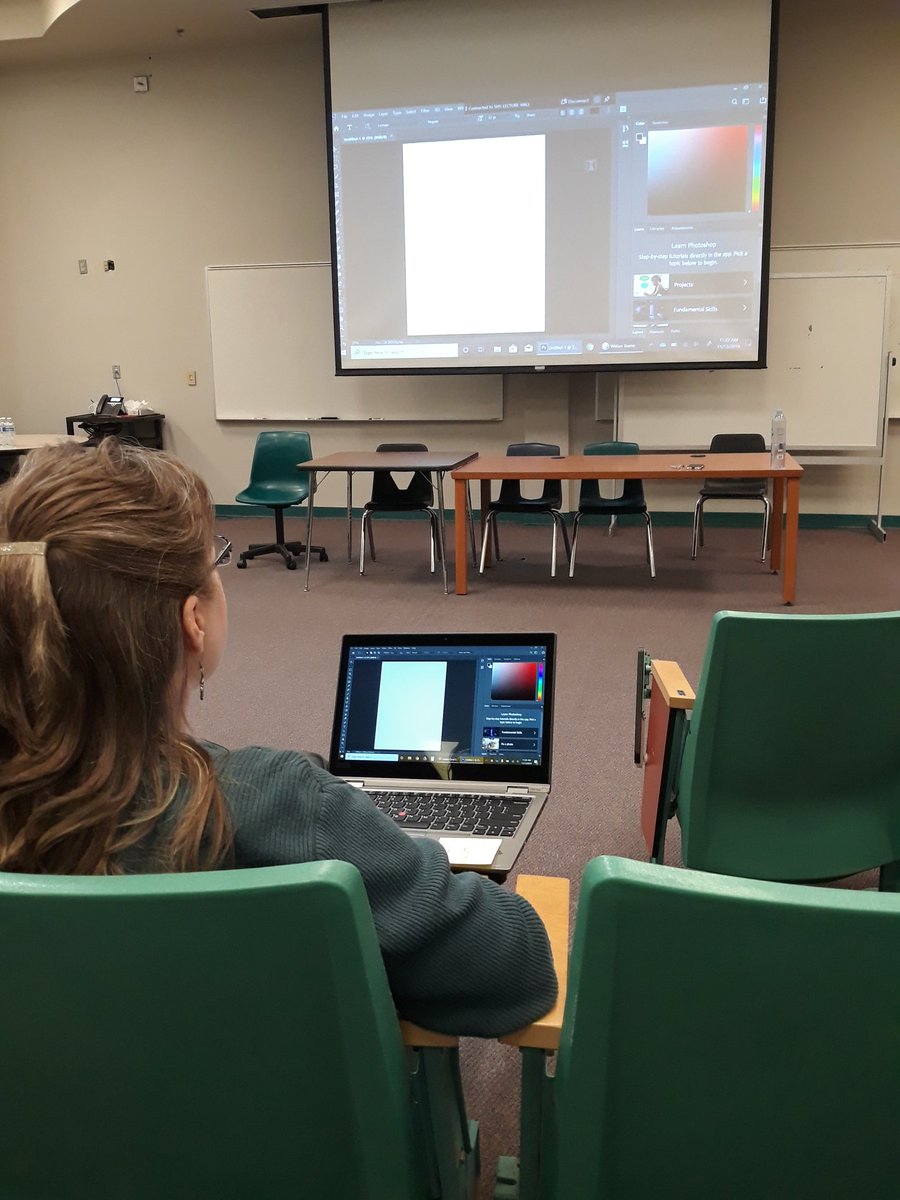 bpeteaz's tweet photo. What a great turnout for our weekly lunch tech training on Adobe Photoshop. Thanks Steve Benitez for sharing your skills and providing us with new options for different learning experiences. @MPSAZEdTech @CoyotePrincipal #creativecoyotes @SkylineHigh1 #EveryoneCanCreate https://t.co/PQWLKK20Mv