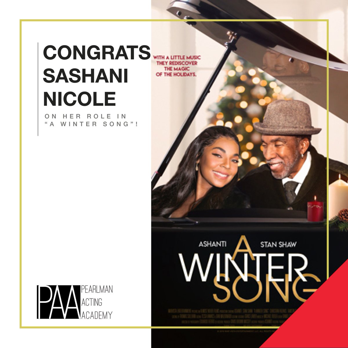 Download Joseph Pearlman On Twitter Huge Congratulations To Friend And Client Sashani Nicole On Her Role As Stan Shaw S Daughter In The New Holiday Movie A Winter Song Co Starring Singer And Actress Ashanti
