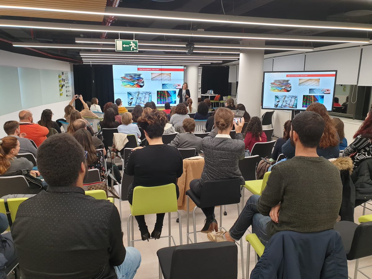 WiMLDS_Madrid's tweet photo. What is #Data Reconciliation? Mayte Valverde is talking about that in our #meetup of #wimlds #womeninscience https://t.co/1RTHi80c5U