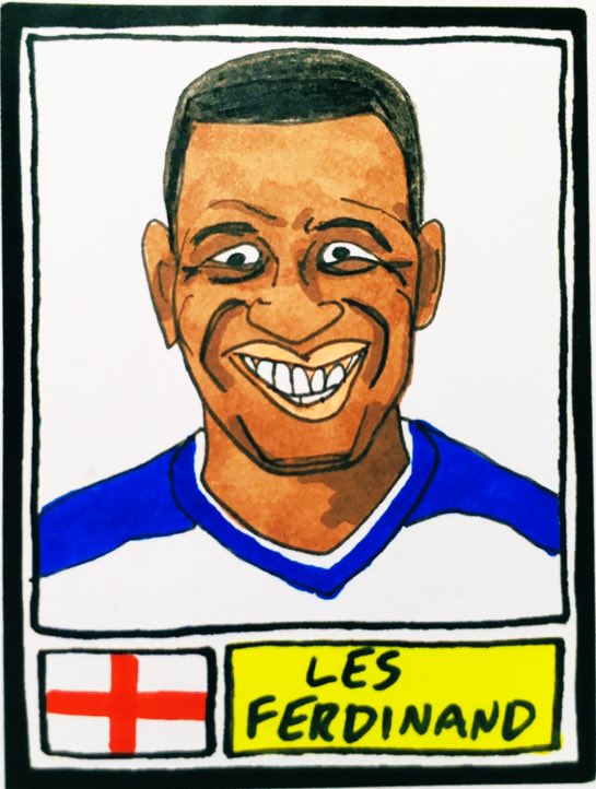 Okay QPR, we are drawing you, and it’s not going to be good 36 awful, awful drawings of various Rangers icons coming up. Of course we started with Les Ferdinand, and of course it looks nothing like him.SUGGESTIONS needed RTs help spread the pain 