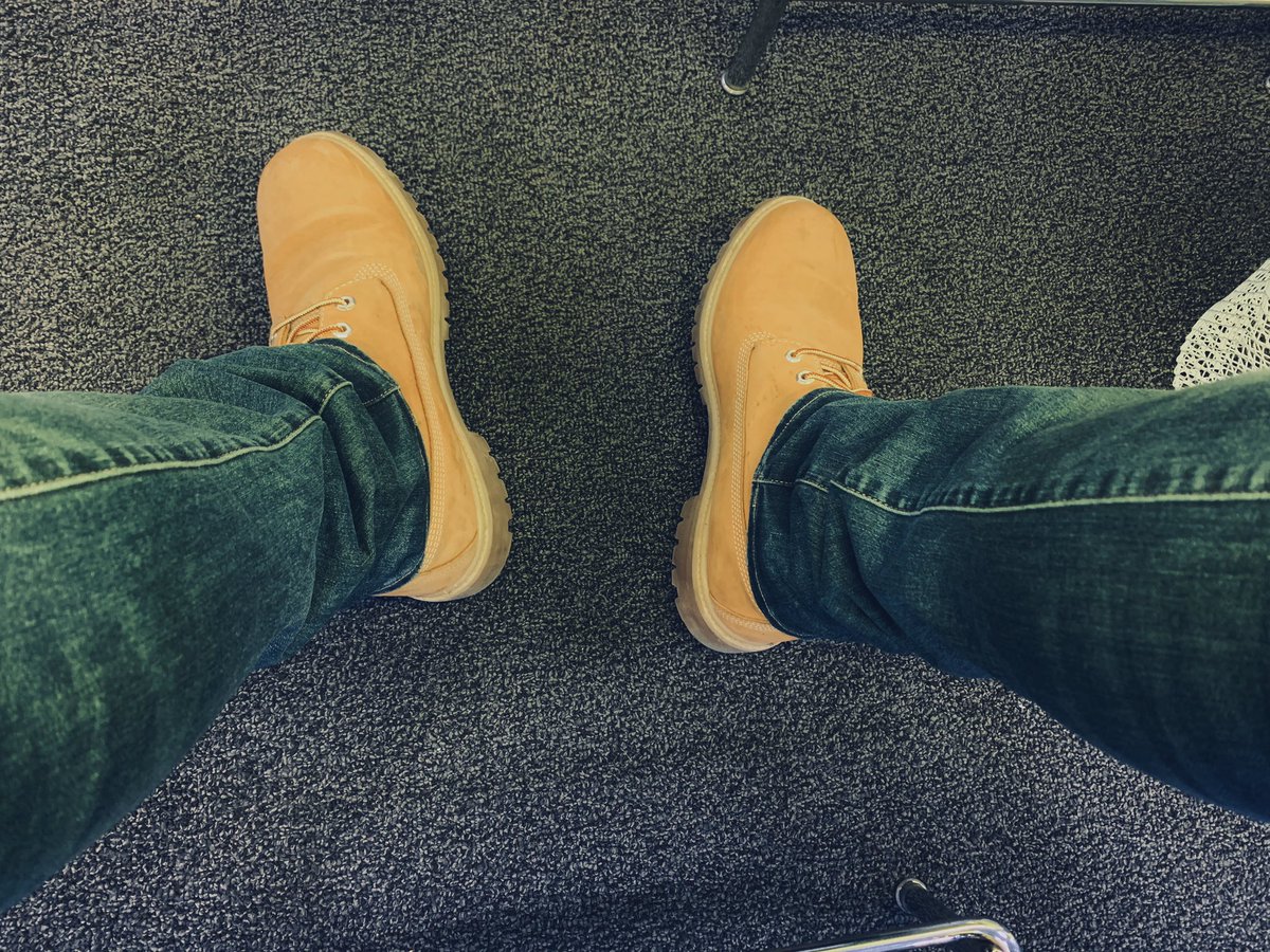 Got a lot of compliments on my <a href="/Timberland/">Timberland</a>’s yesterday at work. Love the fact I can wear whatever type of shoes to work now.