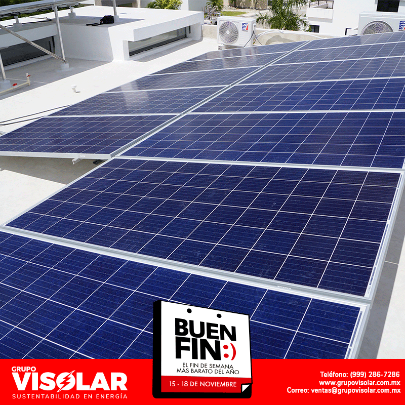 GVisolar's tweet photo. 📣¡Se acerca el #BuenFin2019 y en Grupo Visolar nos hemos vuelto locos!
Llámanos y descubre los GRANDES #descuentos que tenemos para ti durante todo el mes de noviembre.
☎️(999) 286-7286
#panelessolares #cfe #inversion #ahorro #energíasolar #panelsolar https://t.co/3nXO2gFmFu