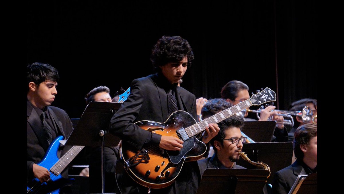 NISDTaft's tweet photo. Congratulations to senior Ezra Rodriguez for not only earning a chair in the TMEA All-State Jazz Ensemble but earning 1st chair, making Ezra the best Jazz Guitarist in the State! #RaiderPride @uiltexas @NISD_FineArts @NISD https://t.co/9fzfEGIRLH