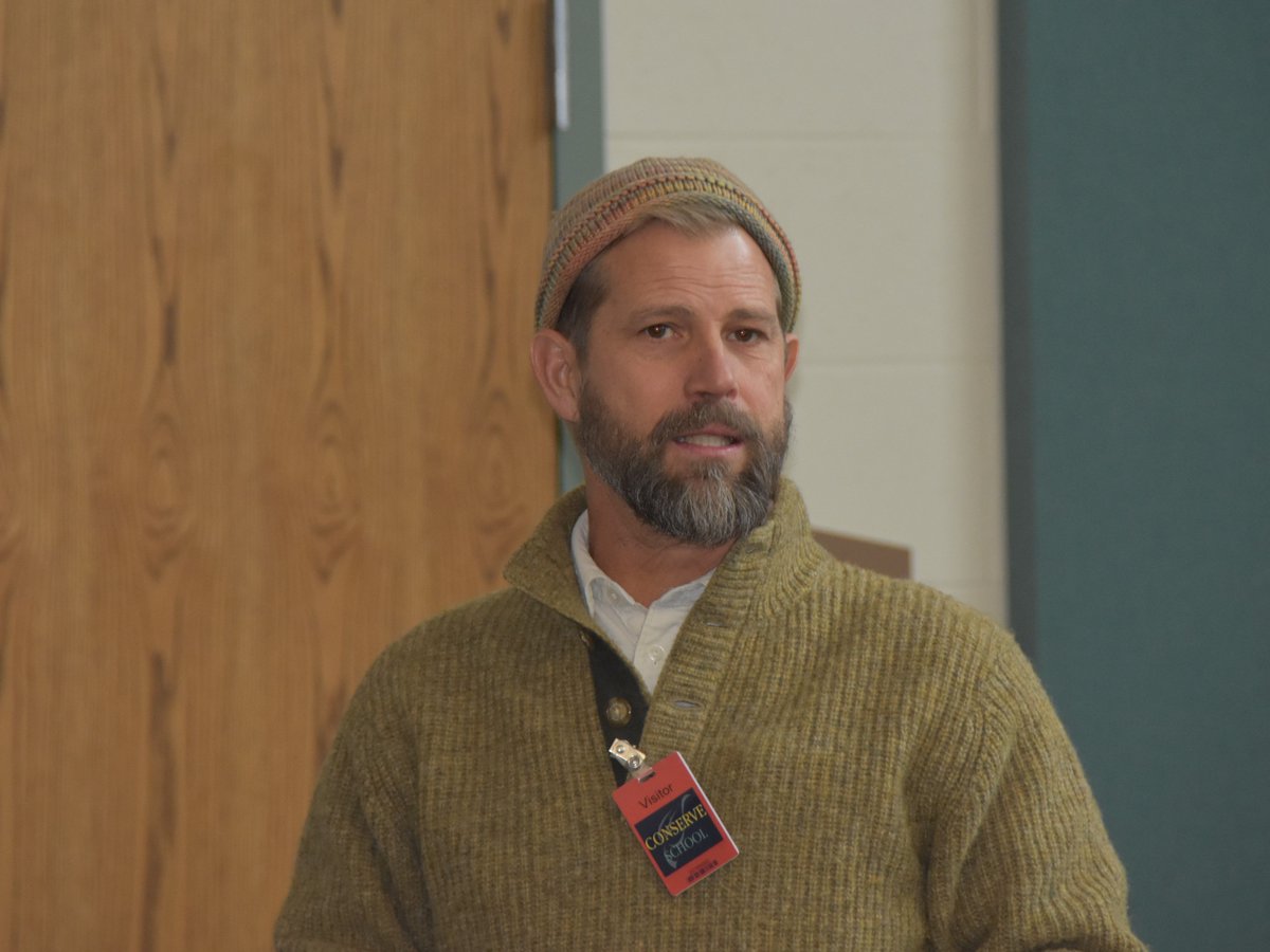 Conserve_School's tweet photo. Today we welcome Alumni parent Mark Voss from Voss Organics -  https://t.co/jicoxPcT36 and CS18 (Spring 2019) alumni Max McDonough and Owen Mosley as speakers for Wednesday afternoon stewardship. https://t.co/tySw5YtRsY