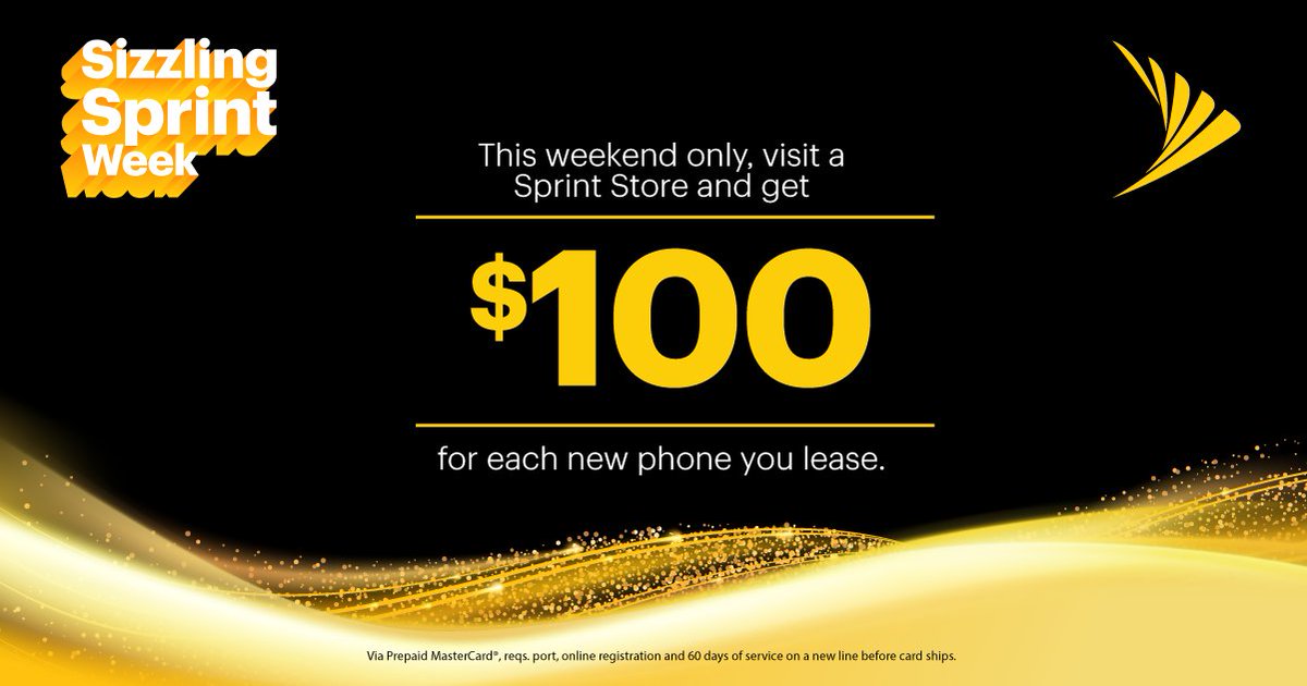 AirCorpWheaton's tweet photo. Now through Nov 17, get $100 with each phone you lease when you switch to Sprint https://t.co/hhZJ7eeQ3H