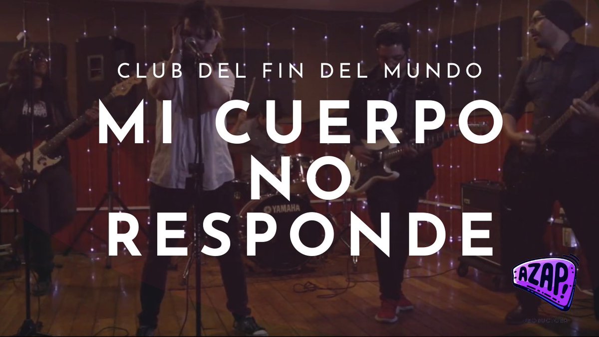 AzapProductora's tweet photo. Ya viste el nuevo vídeo 🎬 MI CUERPO NO RESPONDE, de la banda : CLUB DEL FIN DEL MUNDO. ¡Que esperas!
👉 https://t.co/IkvNflEE30
#azapproductora #borderlinepersonalitydisorder #NewVideo #Confirmado https://t.co/66SvIB2lup