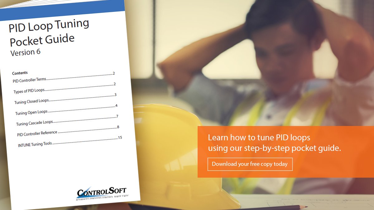ControlSoftInc's tweet image. Download our updated PID Loop Tuning Pocket Guide for step-by-step information on how to tune Closed, Open and Cascade loops and common controller references. bit.ly/PID_Loop_Tuning
#PIDtuning #ControlSoft