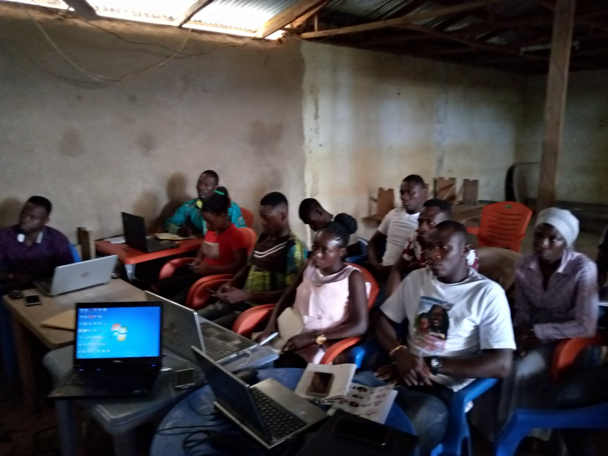 Youth of Larabanga learning how to map