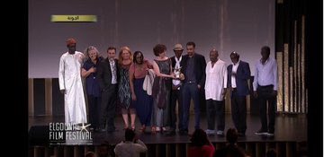 فوز صهيب قسم الباري بجائزة النجمة الذهبية لافضل فيلم وثائقي طويل في مهرجان الجونة.