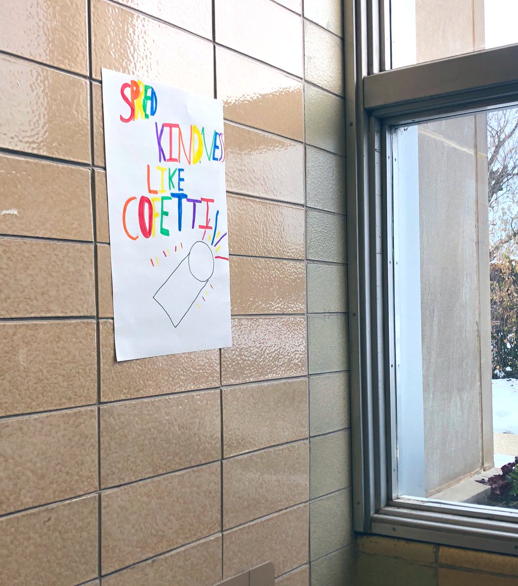 Thank you 4th graders for all the kindness you have shared around the building.