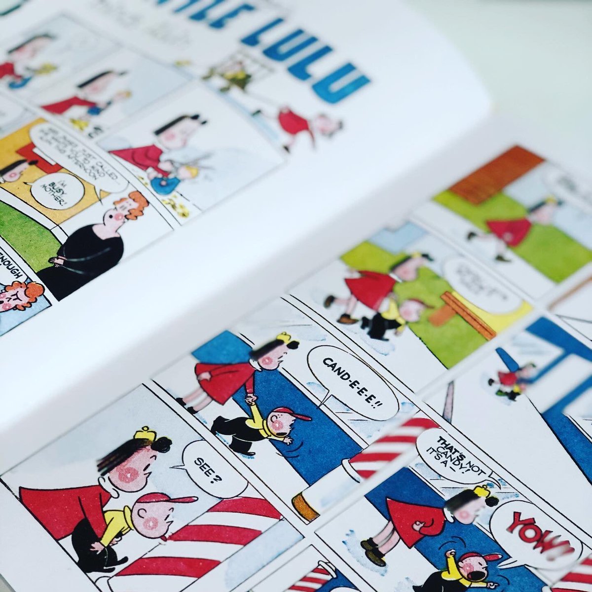 bookgiftblogger's tweet photo. A treasure trove of #JohnStanleyโs #LittleLulu #comics Quality retro story telling & artwork on this eponymous, outspoken female #littleluluworkingirl has been carefully produced by #frankyoung & #tomdevlin Foreword by @MargaretAtwood Included striking covers from the 1940s & 50s https://t.co/KEEJLYBspY