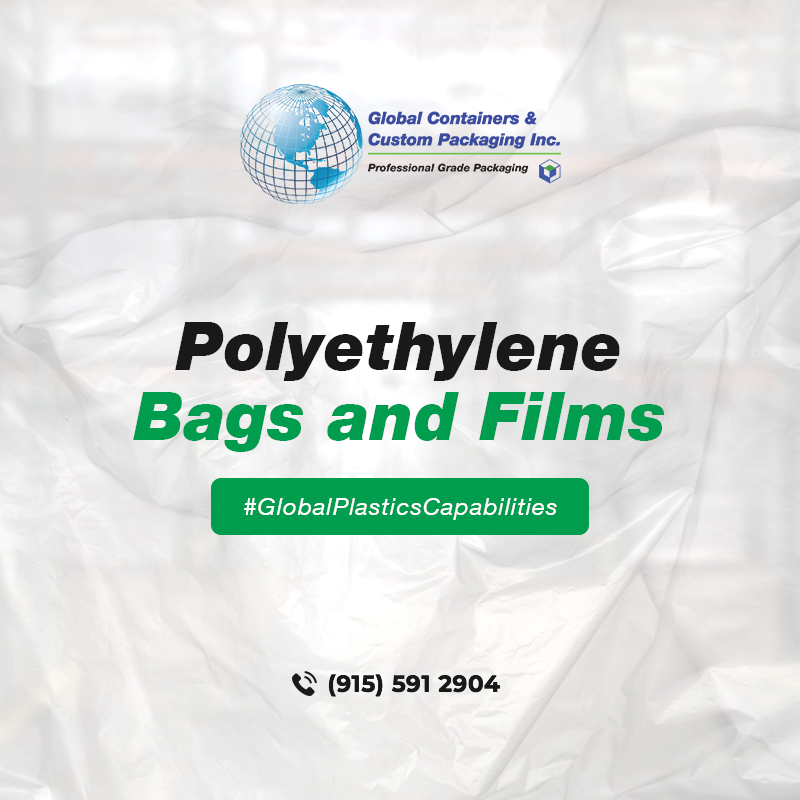 The #GlobalPlasticsCapabilities carry to your business different types and sizes of plastic films and bags using a variety of materials to suit any need and applications for your product.

globalcontainers.net
📞 (915) 591 2904

#GlobalContainers #CustomPlastics