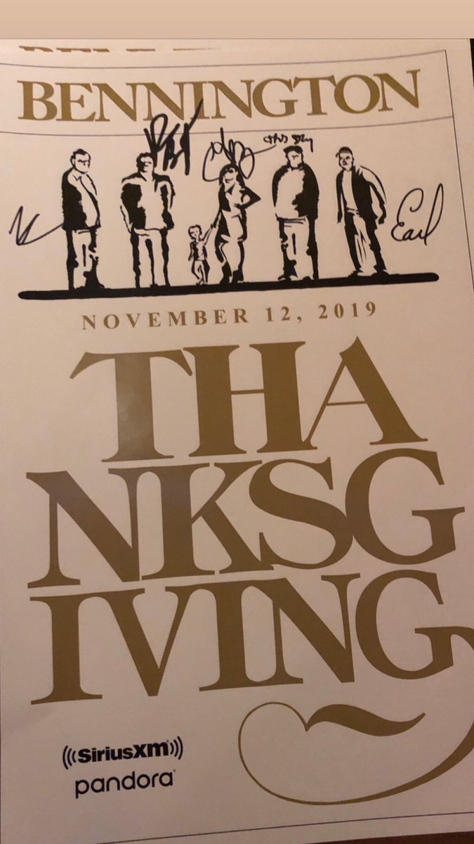 BenningtonShow's tweet photo. Thank you to everyone who came out last night and got to go home with one of these! #thanksgivingshow #benningtonfamilythanksgiving https://t.co/s2WGm1M2oY