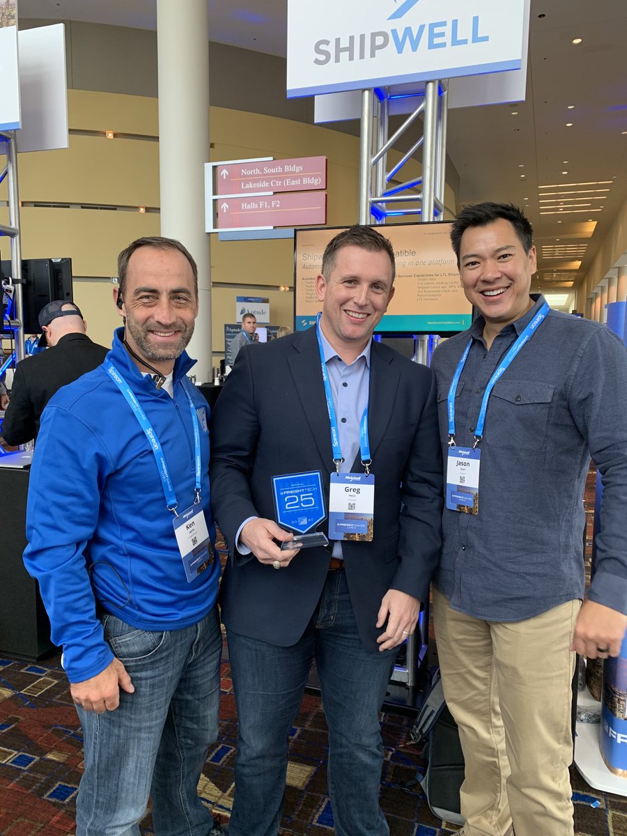 KenSmithEVP's tweet image. Congratulations to ⁦@justShipwell⁩ for being named to ⁦@FreightWaves⁩  #FreightTech25 at #FWLIVE