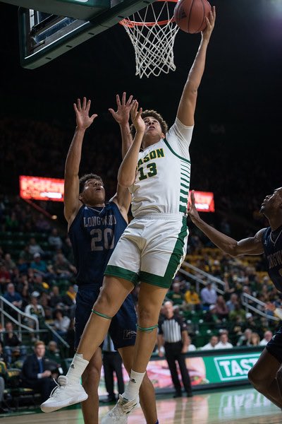 ByGeorgeGMU's tweet photo. This frosh class has had a crucial impact early on, each proving why they deserve the minutes they get. If you’re looking for something to root for, look no further, these kids bring it. #XJD https://t.co/ohu6xYYs6M