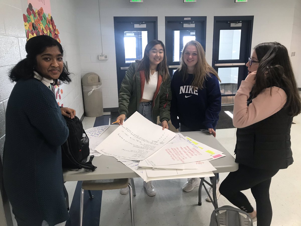 PETLEON8700's tweet photo. @HoHSstudents are analyzing and discussing student responses from today’s Lions’ Time activities. SGA members are committed to using student voice to improve HOHS. #BetterTogether #OurHoward https://t.co/7IrLanGuKO