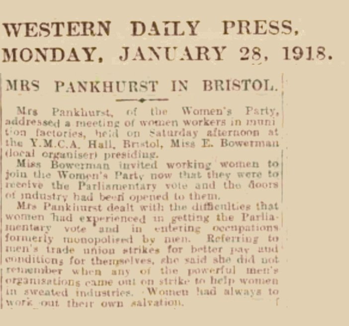 3. The outbreak of the First World War changed this. The suffragist movement encouraged women into the workforce to help the war effort and began to engage with the male unions, although not always constructively...