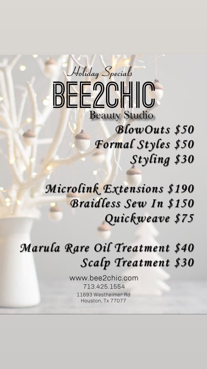 713.425.1554 
💰$50 Deposits Required 
Cash App $Bee2Chic
#bee2chic #alieflashes #ScalpTreatment #HealthyHair #HoustonMicrolinks #HoustonHair #HoustonHairExtension #HairExtensions #HoustonBlowouts #alief #missionbend #royaloaks #westchase #westheimer #energycorridor #westhouston