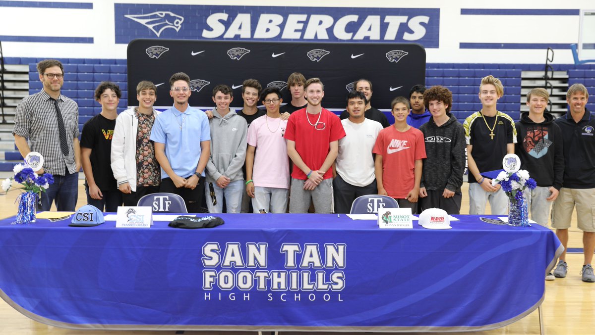 Florence Unified (@florenceusd) on Twitter photo Congratulations to Frankie Gulko & Trevyn Badger as they signed their athletic letters of intent with the College of Staten Island & Minot State, respectively. <a href="/STFHighSchool/">San Tan Foothills High School</a> <a href="/STFHS_Athletics/">San Tan Foothills Athletics</a> <a href="/badger_trevyn/">Trevyn Badger</a> <a href="/GulkoFrankie/">Frankie</a> #FUSDachieves #SabercatPride Congratulations to Frankie Gulko & Trevyn Badger as they signed their athletic letters of intent with the College of Staten Island & Minot State, respectively. <a href="/STFHighSchool/">San Tan Foothills High School</a> <a href="/STFHS_Athletics/">San Tan Foothills Athletics</a> <a href="/badger_trevyn/">Trevyn Badger</a> <a href="/GulkoFrankie/">Frankie</a> #FUSDachieves #SabercatPride