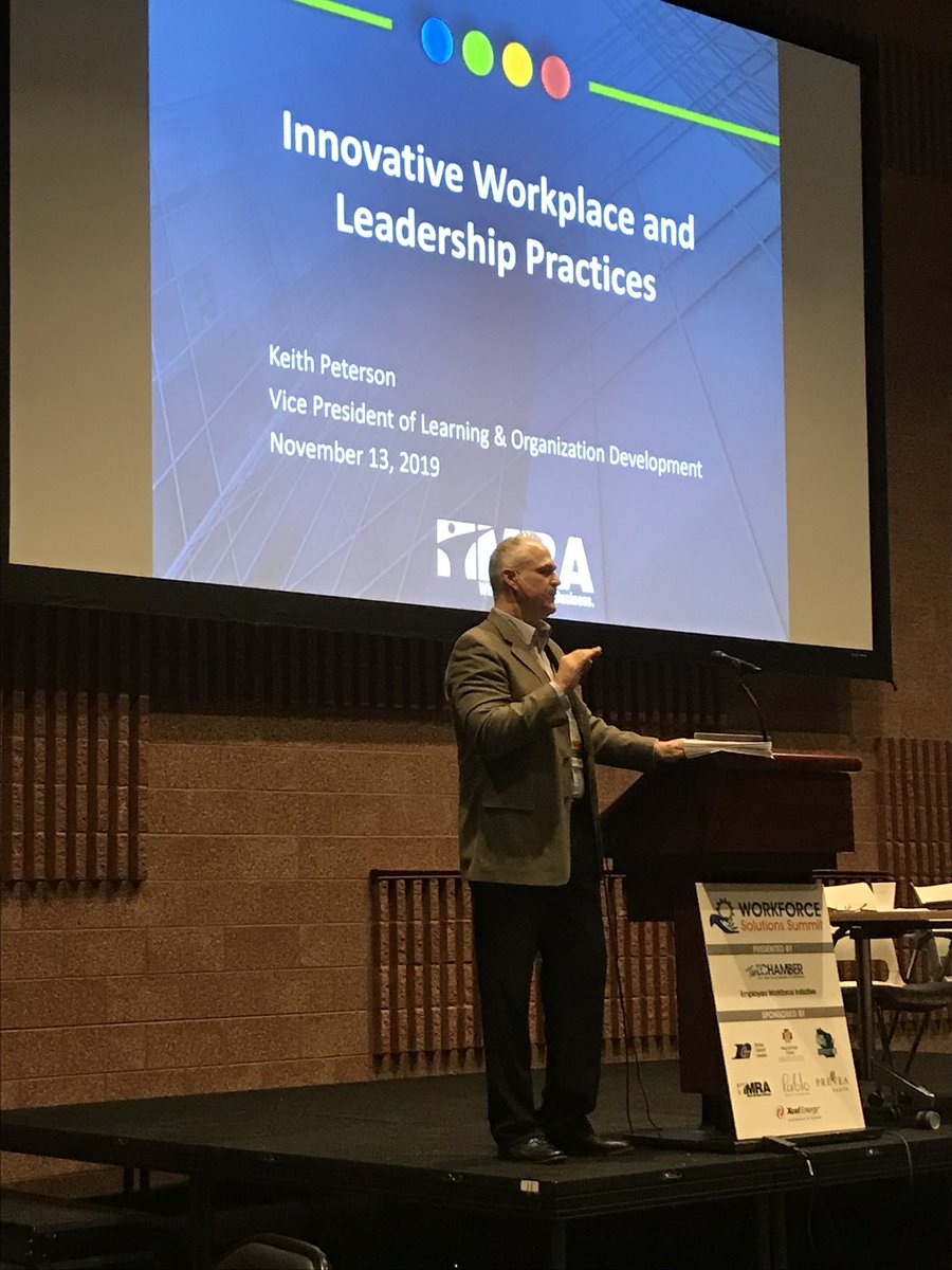 MRA_HR_Pros's tweet photo. Last up on the MRA agenda for #ECsummit ... Keith Peterson on innovative workplace and leadership practices! https://t.co/58e8ZFv0Wl