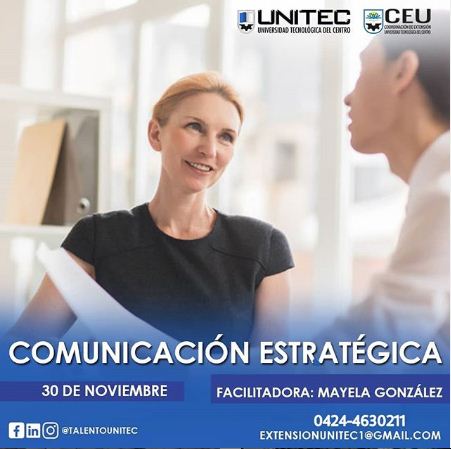 lourdesmayela's tweet photo. La comunicación es la base de todo... Con este curso de Comunicación Estratégica que te ofrecemos podrás abrirte paso en el mundo corporativo, escríbenos a: 📩extensionunitec1@gmail.com o 📲 +58 424-4630211y te enviaremos toda la información👨🏻‍💻

#TalentoUnitec #Educare https://t.co/CmrfeogdjL