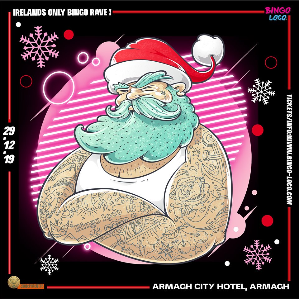 PEOPLE OF ARMAGH
Are you ready for more <a href="/Bingo_loco/">Bingo Loco</a>?!
Due to phenomenal demand, we are bringing a #Christmas Special to The Armagh City Hotel on December 29th! Get your tickets fast! Perfect for the work #ChristmasParty !
TICKETS:bingo-loco.com/armagh #bingo #bingoloco #armagh