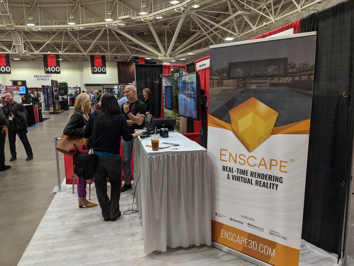 DanStine_MN's tweet photo. @Enscape3d booth powered by @PhilRead at the Minnesota AIA Convention #A19MN https://t.co/Aw0PuwENqF