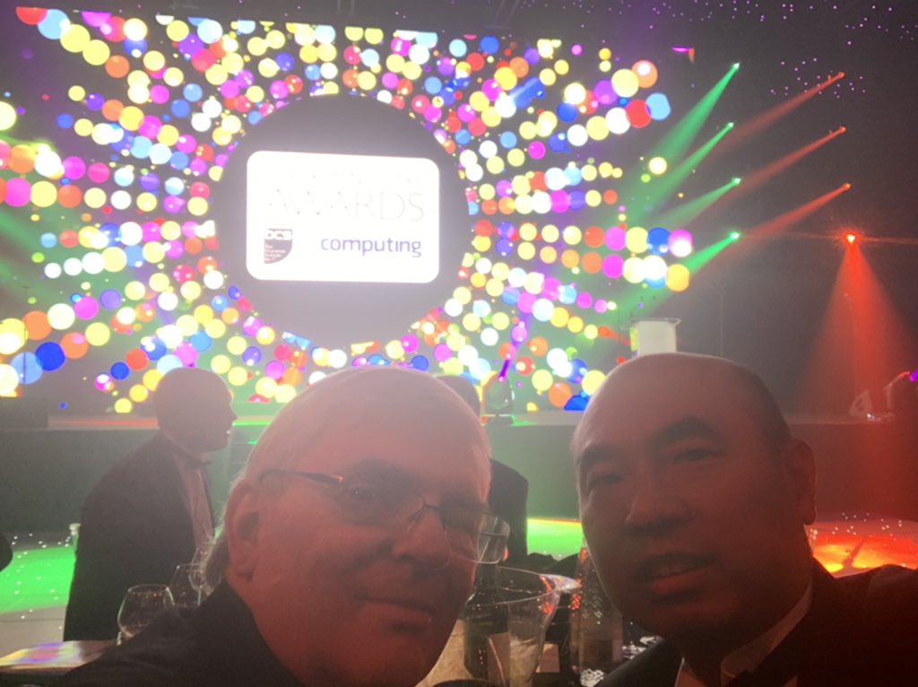 FreddieQ's tweet image. Finally after all these years get to sit at the same table @JohnFMorton  #UKITAwards