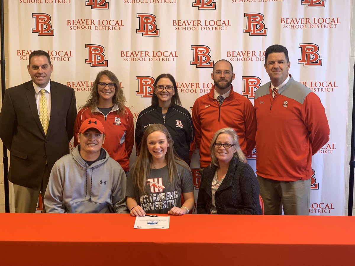 Beaver_Local's tweet photo. Congratulations  to Corin Turkovich who signed to continue her academic and cross country career at Wittenberg University today #blyoumatter https://t.co/Q8z036gzXK