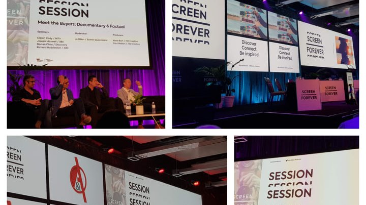 ShowrunnerAU's tweet photo. Executives, panels, and pitches - oh my! So many great sessions and such little time. The morning has already kicked off strong with outstanding speakers and great insights #ScreenForever https://t.co/q7YQVaVOhE