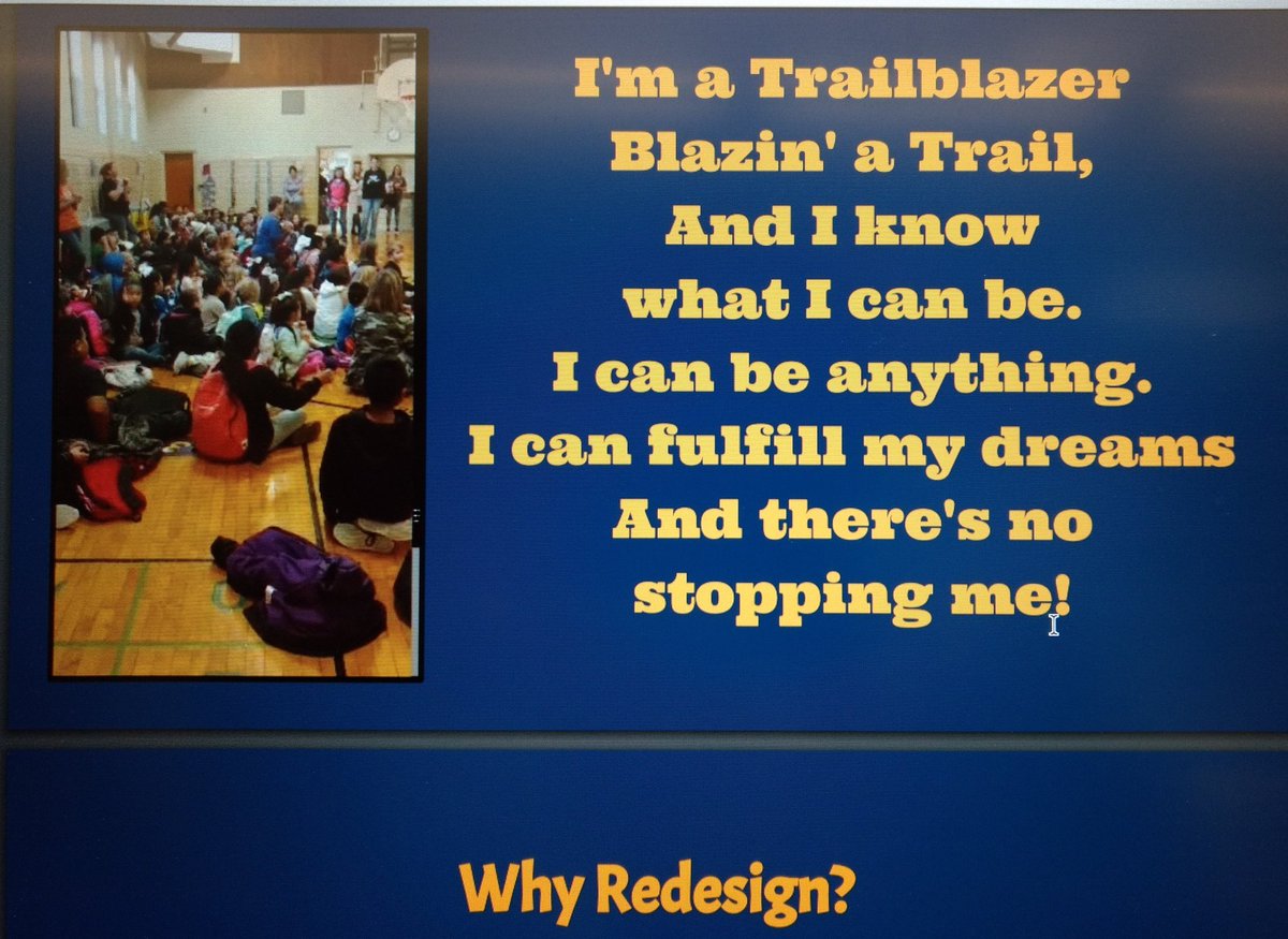 VSchweinler's tweet photo. WAW staff presenting at the BOE meeting on their redesign efforts. Wonderful presentation! #TrailBlazersRock #StudentsEngaged #EmporiaProud @TellKirk @WAWschool https://t.co/UZwPwdu1wC